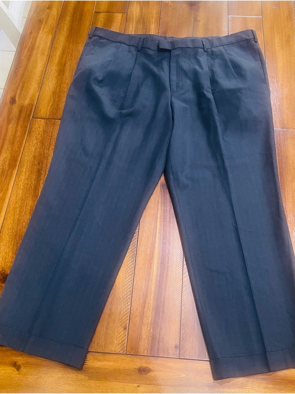 Dockers Black Pleated Relaxed Fit Trousers